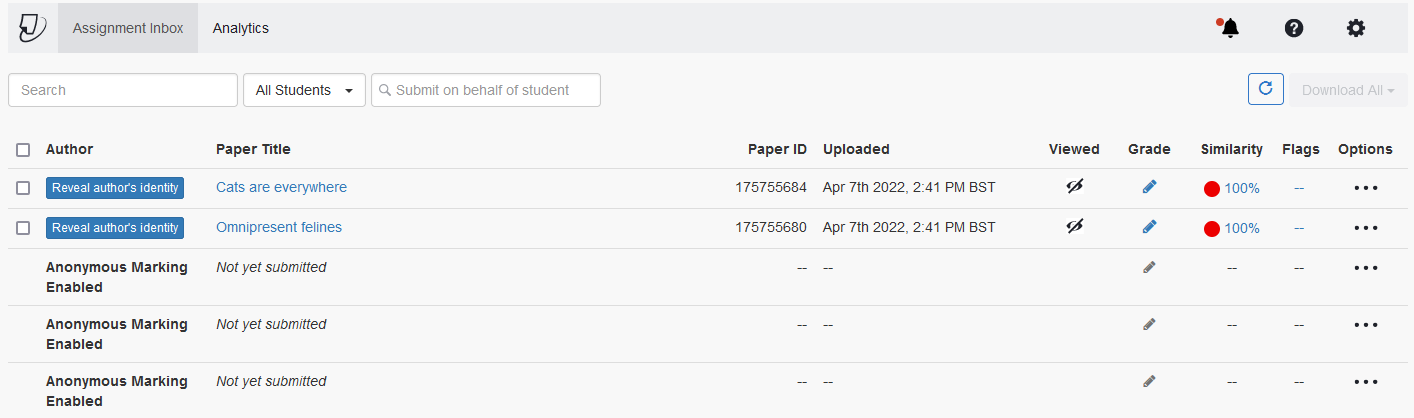 Feedback Studio: Marking and feedback within Turnitin – eLearning Support  and Resources