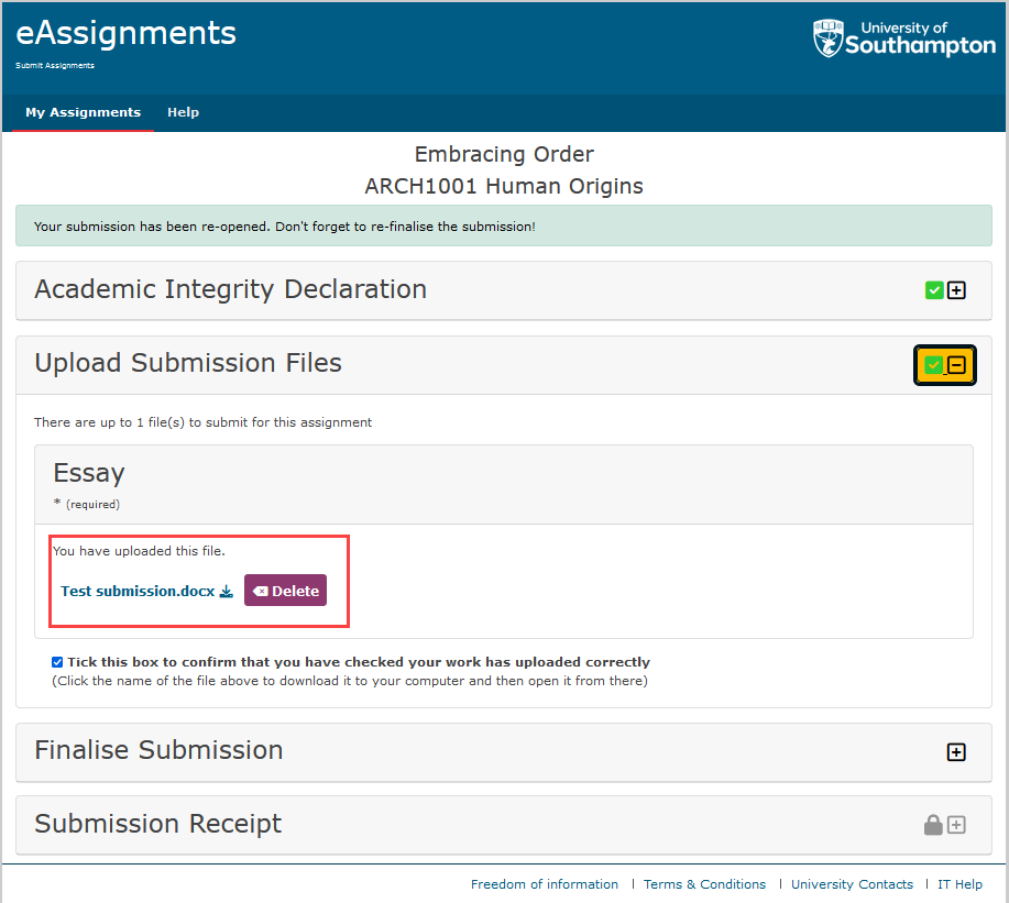 e learning assignments