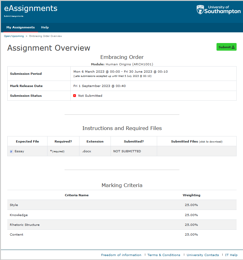 e assignments sants