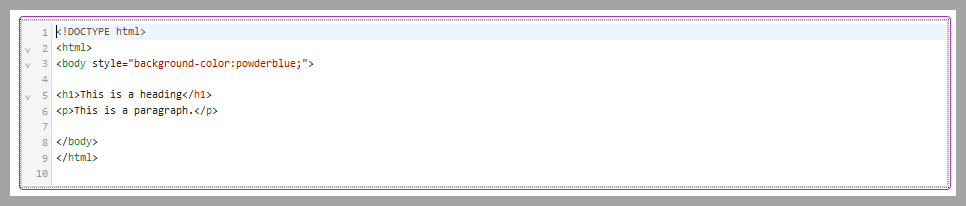 Screenshot of HTML editor in Ultra document.