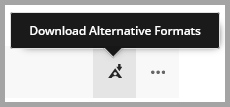 Screenshot of Download Alternative Formats button