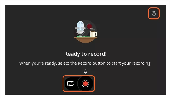 Screenshot of audio and video feedback recorder 