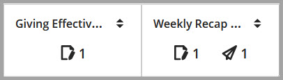 Screenshot of Gradebook icons in Grid View showing items that need marking and posting.
